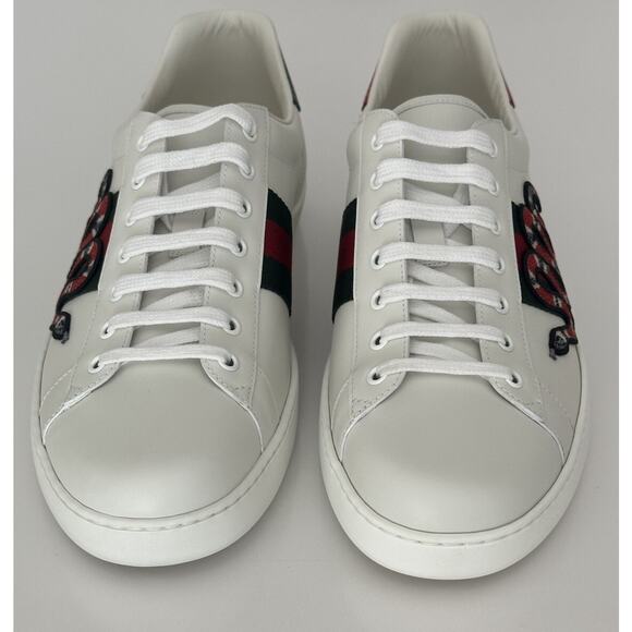 Gucci Men\'s Soft White Snake dSneakers 14.5 US (Gucci 13.5) 456230 IT NIB main image 4